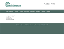 Tablet Screenshot of online.morrisarboretum.org